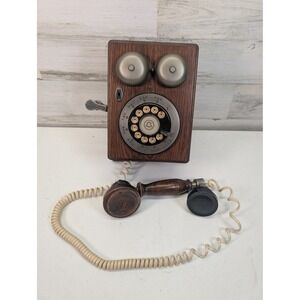 Vintage Western Electric Wall Telephone Rotary Wood Phone 931A1-3 USA Decor